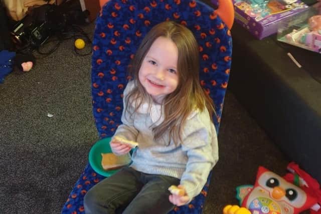 Four-year-old Ivy was delighted to get her own Stagecoach bus seat on Christmas morning.