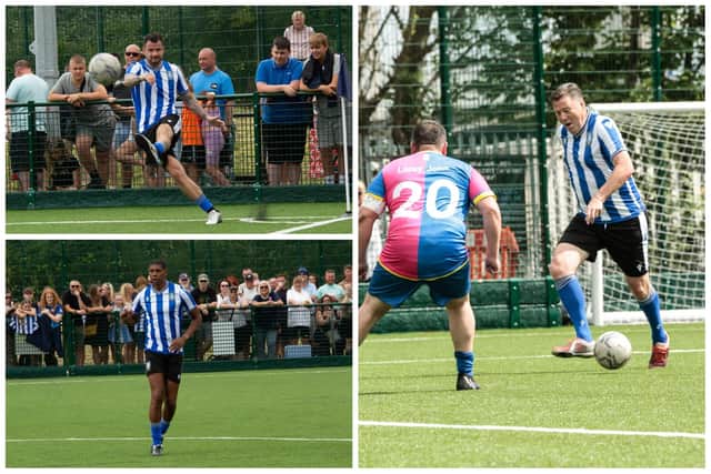Owls legends played in a charity football match in memory of brother and sister John Paul Bennett and Lacey Bennett (Photos: Errol Edwards)
