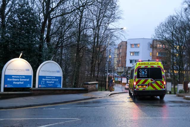 Staff have been threatened in a spate of ‘disgusting attacks’ outside the Northern General Hospital, pictured