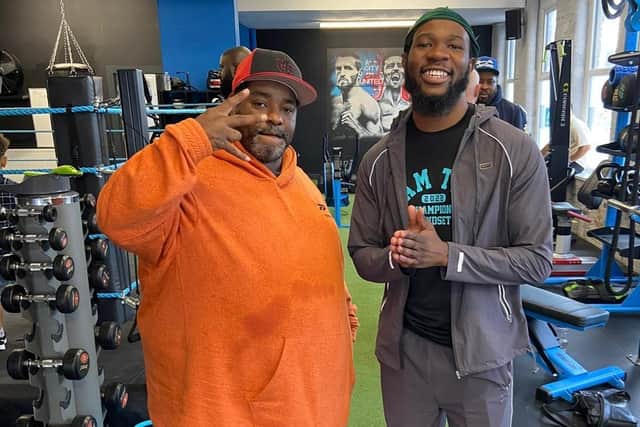 Christopher Luteke and coach Terence Crawford's coach Brian McIntyre