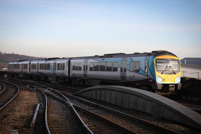 A TPE train - services on Sunday, March 13 will be disrupted by strike action by members of the RMT rail union