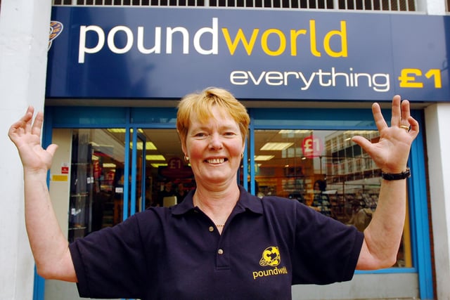 The opening of Pound World in the Castle Dene Shopping Centre 14 years ago.