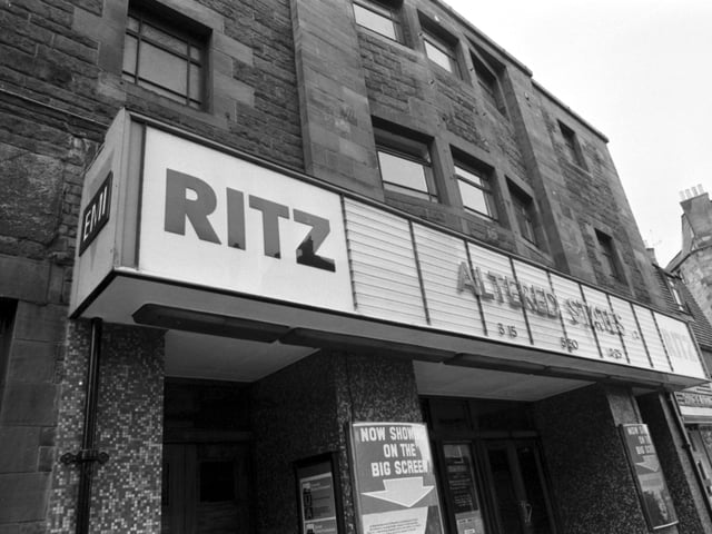 Exterior of the Ritz cinema in Rodney Street Edinburgh. The last film shown was on November 28th 1981 with Exorcist II and Mad Max. The building was demolished in 1983.