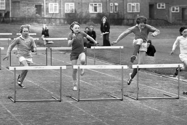Get your trainers on. It's time for a sports session such as this one at Pennywell School in 1974.