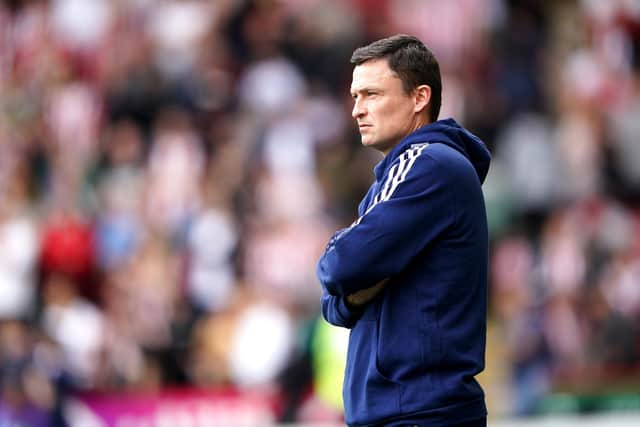 Sheffield United manager Paul Heckingbottom looks on as his team toil against Reading: Zac Goodwin/PA Wire.