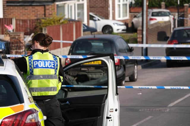 Police cordoned off Ferrars Road in Tinsley following a suspected shooting.