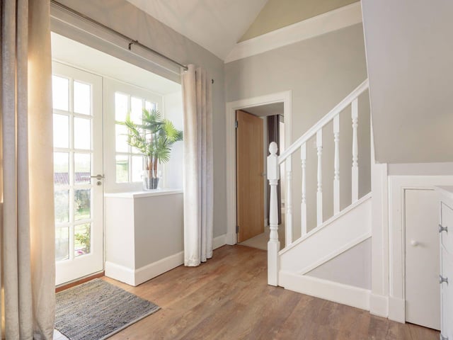 Living accommodation is spread over two floors at Garden House
