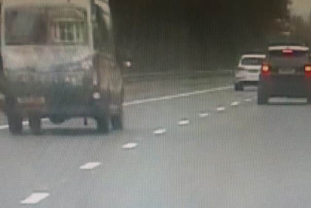 Police officers pulled over a 4x4 on the Sheffield Parkway for dangerous driving