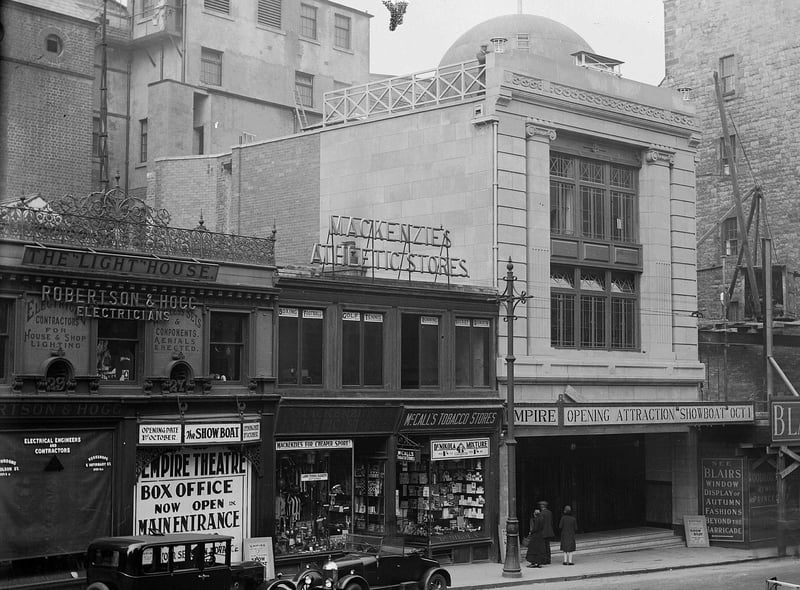 Today we know it as the Festival Theatre, but this spot in Nicolson Street originally housed the Empire Palace Theatre of Varieties. The theatre opened in 1892 and Edinburgh's first cinema show took place here in 1896.