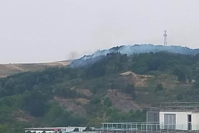 Fire near the Ski Village site