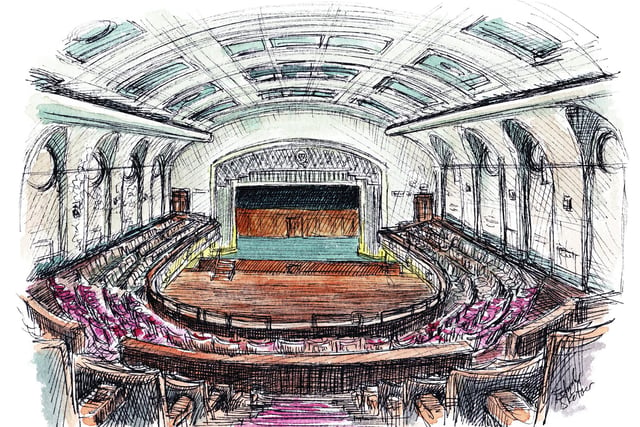 Another industry heavily affected by lockdown is theatre and events. I was commissioned to sketch Leith Theatre, which is currently empty and falling into disrepair. This watercolour was drawn in the main hall.