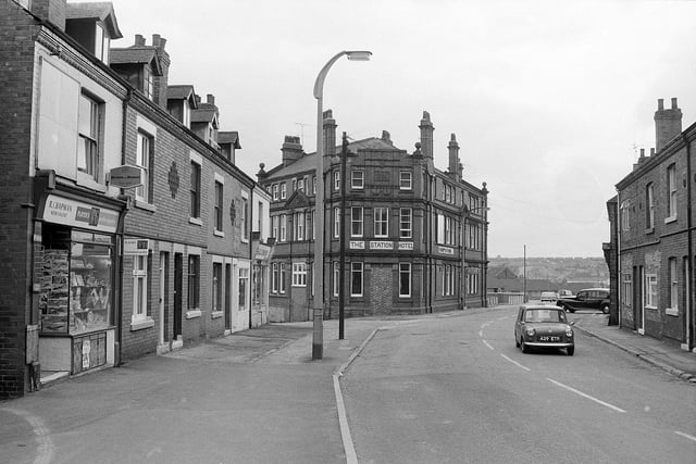 Shirebrook Station Road in 1973 - has much changed?