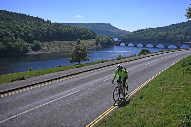 "This walk takes you around the stunning Ladybower Reservoir, with views of the surrounding hills and moors."