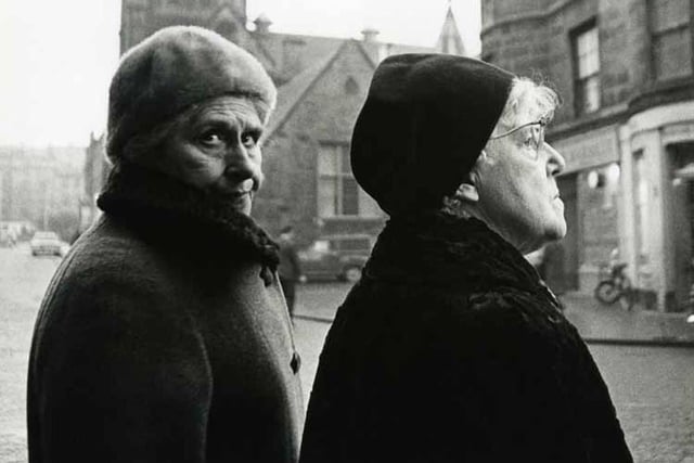 Two elderly ladies at Raeburn Place, Stockbridge