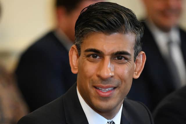 Chancellor of the Exchequer Rishi Sunak during a Cabinet meeting  this week - he has now announced a windfall tax on energy firm profits