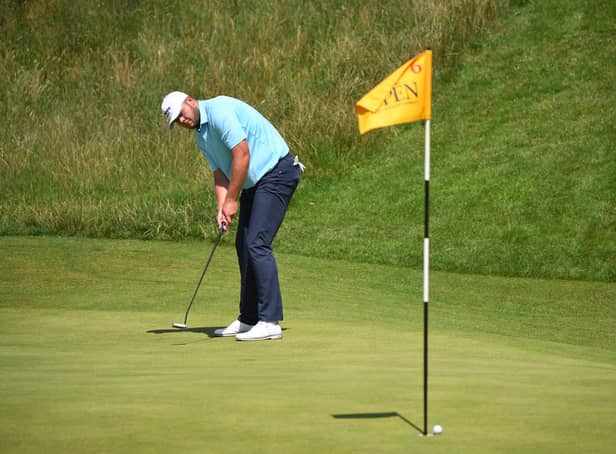 Sheffield's Jonathan Thomson in action at The Open at Royal St George's.