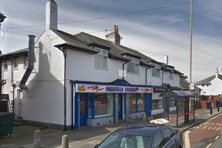 Highfield Fisheries in Highfield Road has a 4.0 rating from 46 reviews. Picture: Google Images