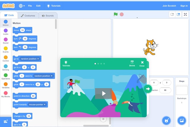 Scratch (ages 8-18) and Scratch Jr (ages 5-7) are computer programming websites/apps where you can program your own animations. It’s free and there’s information to help parents get started - although children may have used it before at school, so they’ll be ahead of you! Visit scratch.mit.edu