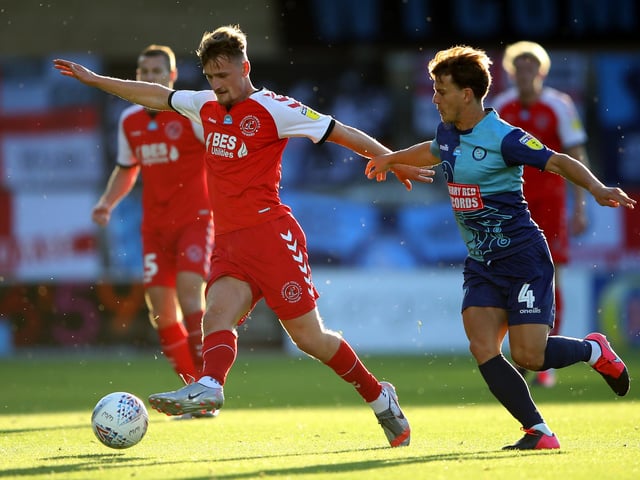 The defender is back at the Cod Army on a season-long loan, having also spent time at the club last term.