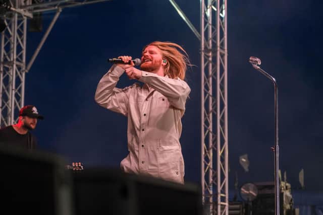 Eurovision hero Sam Ryder delighting the T'Other Stage crowd at Tramlines in Hillsborough Park at the weekend - Sheffield has announced its bid to host next year's Eurovision after Ukraine had to turn it down