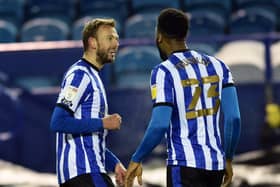 The rejuvinated Jordan Rhodes was against on target for Sheffield Wednesday in their win over Wycombe on Tuesday night. Pic Steve Ellis