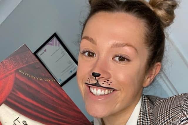 Miss Fitton from St Catherine’s Academy dressed up as a bear from the book, The bear and the Piano.
