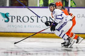 Anthony DeLuca playing against Sheffield 