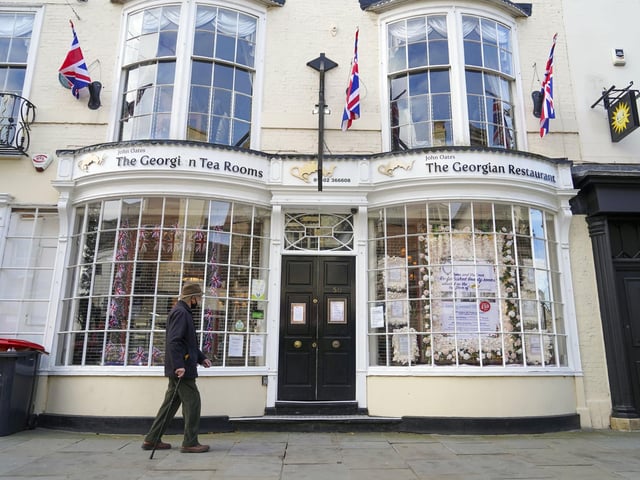 The doors of the Georgian Tea Rooms are firmly closed. Picture Scott Merrylees