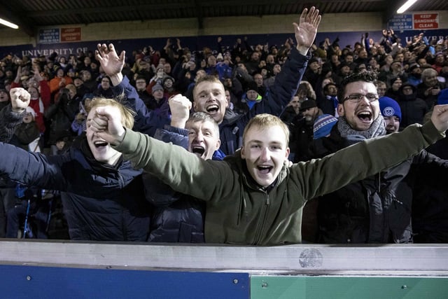 Supporters celebrate at Lincoln.
