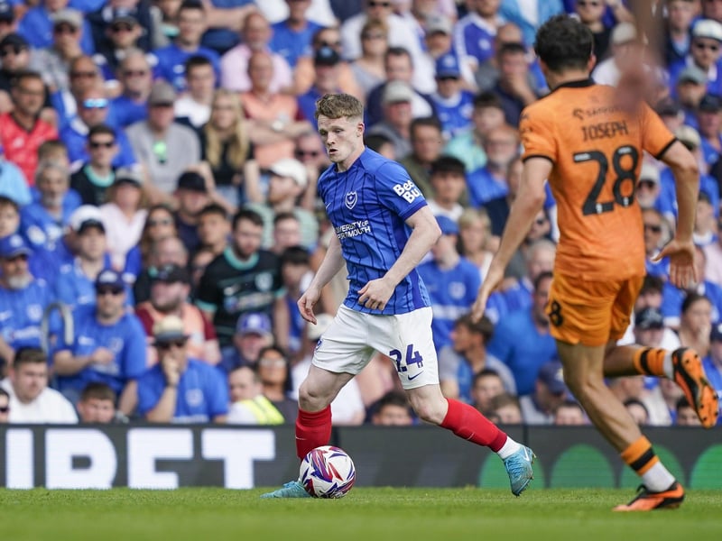 Epitomises John Mousinho's Pompey. A born fighter and those qualities are always going to see him fit in well with the Fratton faithful. Conversion to right-back has kicked on this season, to the point that is what the Northern Ireland international is now viewed as. A bright Blues future beckons.