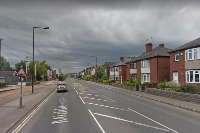 11 more cases of violence and sexual offences were reported near Middlewood Road.