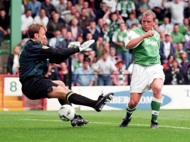 Who is this scoring past Gordon Marshall?