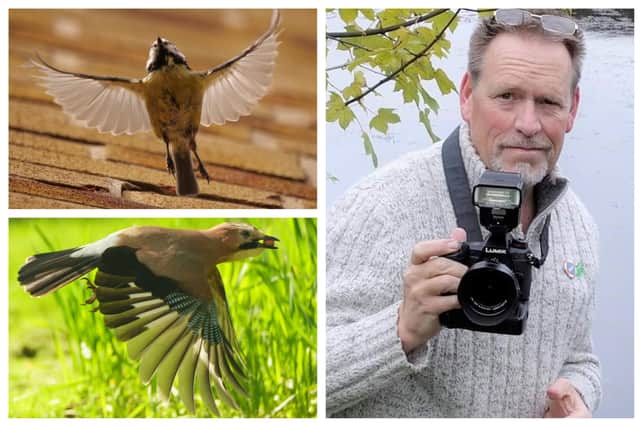 Sam Wragg with some of his favourite wildlife photos (pics: Sam Wragg/Melissa Wragg)