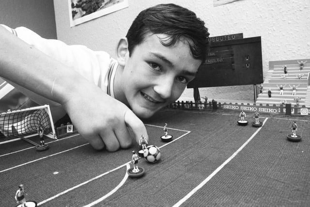 Subbuteo champ Peter Cooper made the news in 1987. Remember this?
