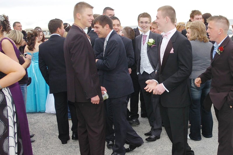 Chatting with friends before the prom. Remember this?