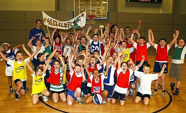 Pupils from Marlcliffe School enjoy their basketball tournament held at EIS on Attercliffe Road, Sheffield, on February 2, 2004