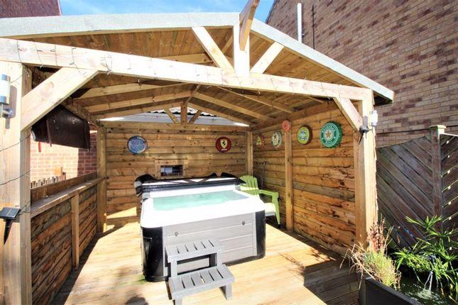 As well as this hot tub, this five-bedroom detached also has a summerhouse in its landscaped garden. Price: Offers over £300,000