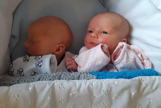 Twins  Isobel Grace and Leighton Andrew were born on March 29 to proud mum Kimberley Marie Blackmore and also grandma Anne Blackmore.