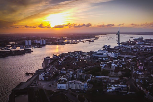 Wow. Thanks to drones, it's now much easier to enjoy this beautiful aerial view of Old Portsmouth and Gosport.