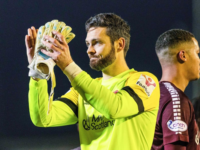 The Hearts goalkeeper earns a reportedly weekly wage of £4,400.