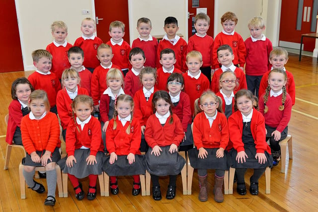 Reception pupils pictured in Class 1 in 2015. Can you spot someone you know?