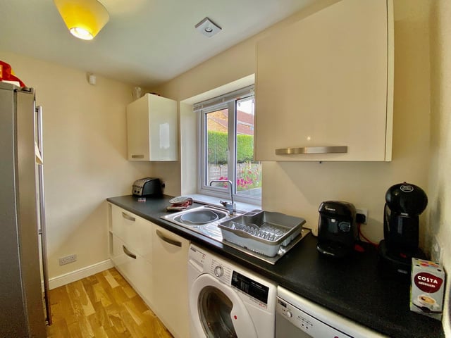 The utility room off the kitchen/diner.