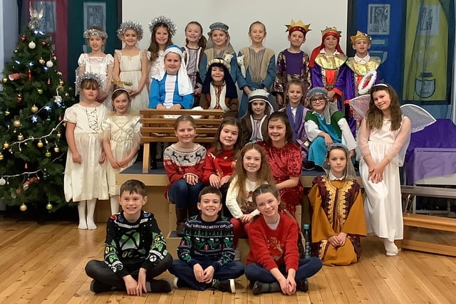 Class 3 of St Cuthbert's RC First School performed 'Hosanna Rock'. Due to Covid restrictions the play was shared with parents virtually so they didn't miss out.