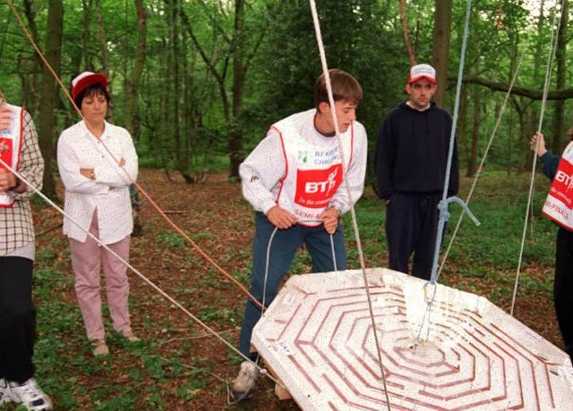 Kimberworth's Old Hall Comprehensive School took part in the regional finals of the BT Kielder Challenge. Sandall Beat Wood, June 19, 1996.