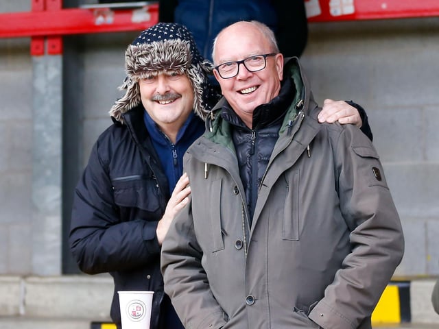 Mansfield Town fans at Crawley Town FC.