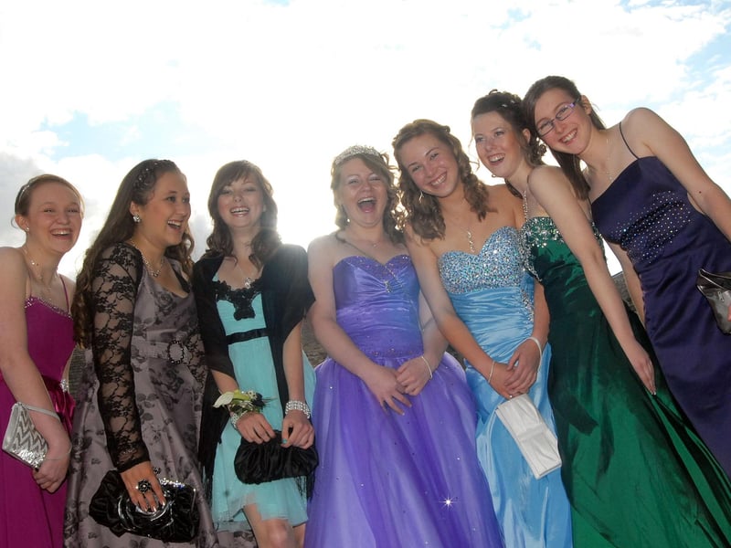 Dukeries prom in 2011. Pictured, from left, are Rachelle Black, Hayley Coddington, Aishling Walker, Bethany Morley, Samantha Heyes, Kayleigh Bellis and Sallyann Trueman.