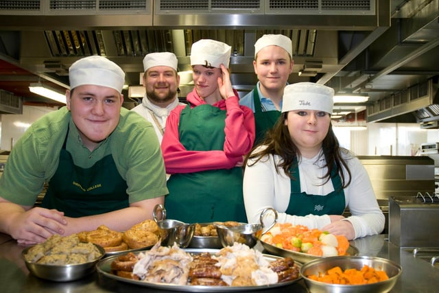 Seven Hills School made a Christmas Dinner at Sheffield College in 2011