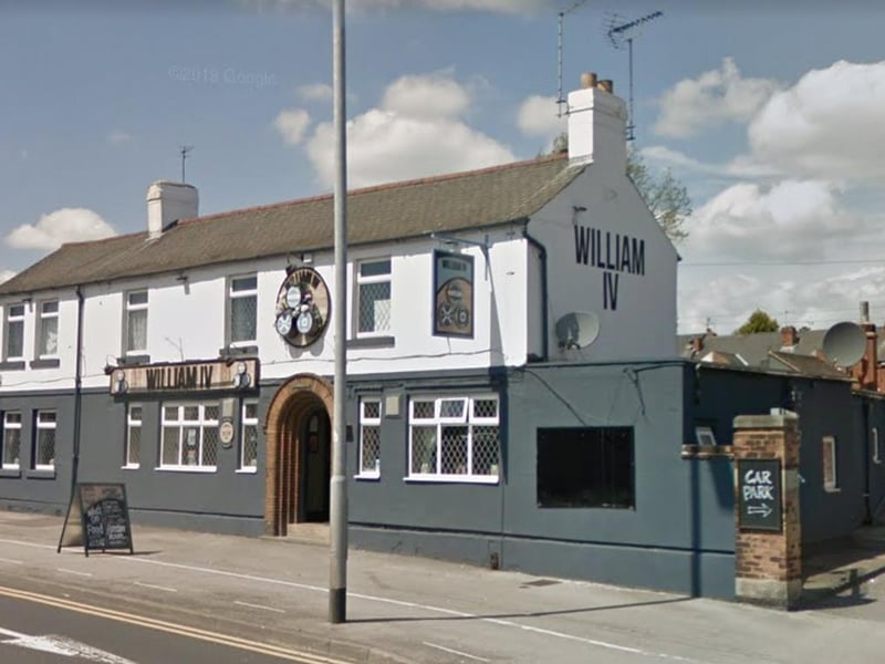 The pub has a beer garden around the back.