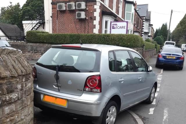 Bad parking in Nether Edge and Sharrow, in Sheffield