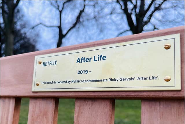 The plaque has been stolen hours after being unveiled.